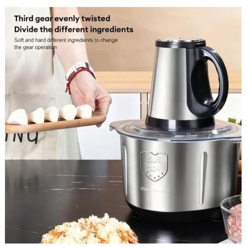 Blender in use in the kitchen
